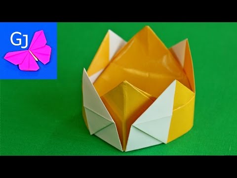 Корона оригами для ребенка Корона оригами для ребенка