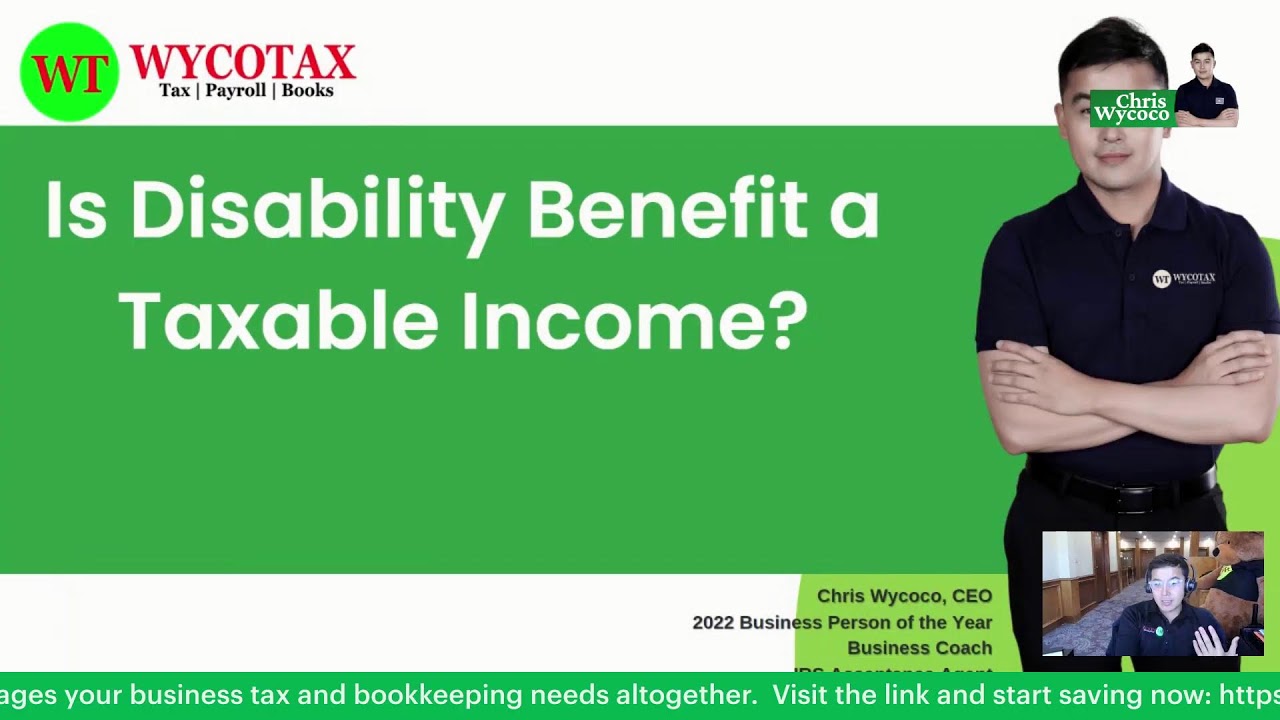 Is Disability Income Taxable? #taxtips #taxdeadline #smallbusiness