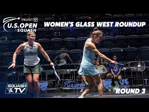 Squash: U.S. Open 2021 - Women's Glass West Roundup - Rd 3