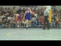 Recorded on November 6, 2009 using a Flip Video camcorder. Derek St. John (red) dec. Matt Ballweg (blue) 7-4 at 157 pounds in Iowa's wrestle-offs.