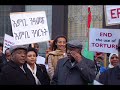 Eritreans Protest outside the Eritrean Embassy in London