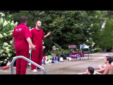 Private Secret High Class Pool Party Sketch Improv Show Ductape Comedy Wetness