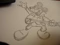 How to draw Mickey Mouse Part 2