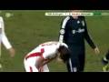 Mario Gomez has been kicked in his proud by a team`mate:))