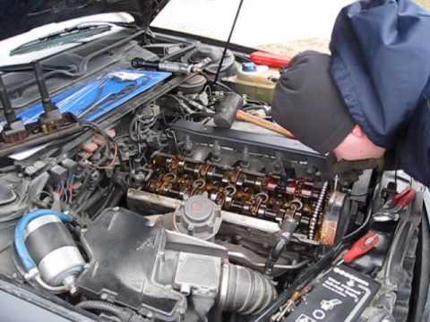 Audi AAN engine valve cover gasket change timelapse