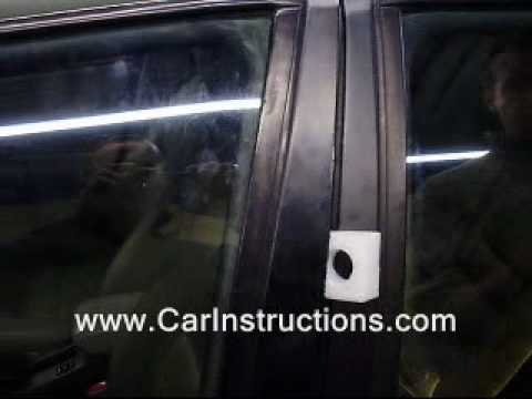 how to open a locked car - http://www.carinstructions.com Unlock your locked car in a minute with a hanger.
