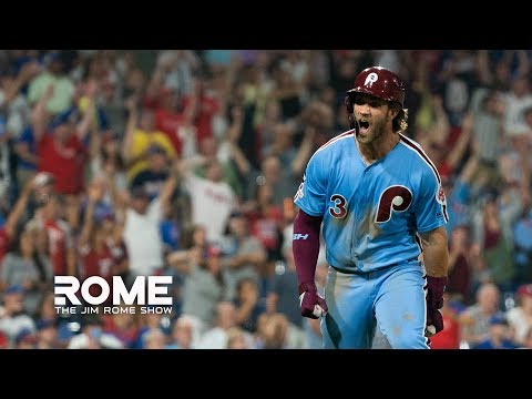 Video: Bryce Harper HITS Grand Slam Walk-Off! | The Jim Rome Show