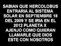 HERCOLOBUS PLANETA X ENTRARIA 18 DE SEPTIEMBRE DE 2009