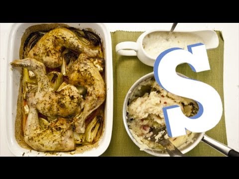 how to roast a chicken with lemon