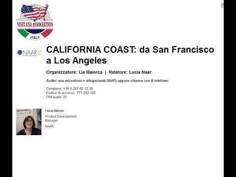 Video 15 OTTOBRE - CALIFORNIA COAST da San Francisco a Los Angeles
