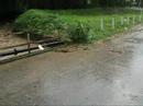River about to overflow in La Seiva, Maraval