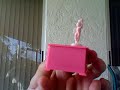 Toy Barbie Dresser With Spinning Statue
