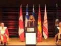 Céline Dion receives honorary doctorate 22/08/08 Part 1/2