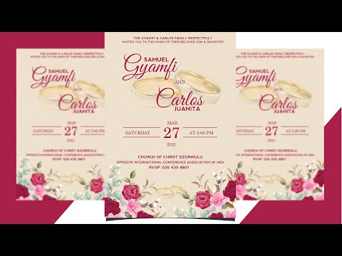 video-linktoworks-How to Design a Wedding Invitation Card using...