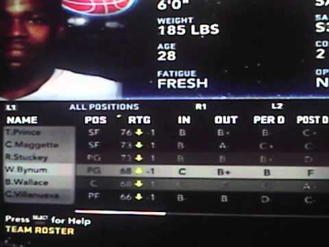 how to rebuild in nba 2k12
