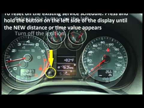 how to reset service light on audi a3