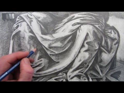 video-linktoworks-How To Draw Fabric Folds: Drawing based on Leonardo da ...