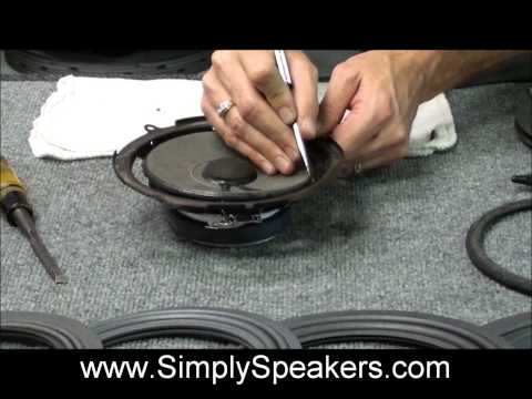 how to repair speaker cone