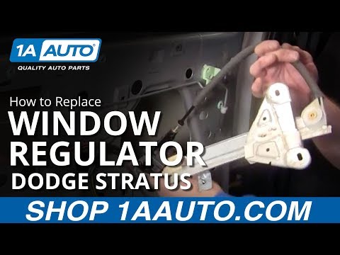 How to Install Replace Rear Power Window Regulator Dodge Stratus 01-06 1AAuto.com