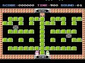 the tragic tale of two separated penguins in love who must unite by travelling through spiders and their web as well as other vile creatures. don't the bad guys ever learn that love conquers all? seriously, this is a puzzle game released for various japanese computers including the msx, it also saw a release on the famicom in japan (famicom is the japanese version of the nes). you're controlling the two penguins which can move in all directions as well as shoot by pressing the a or b button. both of them move at the same time, the penguin you choose at the beginning is the one that moves in the direction you press and the other one mirrors your moves. some levels feature different shapes for the left and right part of the level, making it harder to get the little lovers to the goal. the goal also must be reached at the same time from the left and right side. all in all, it's a good, original game, but it messes with your brain in later levels.