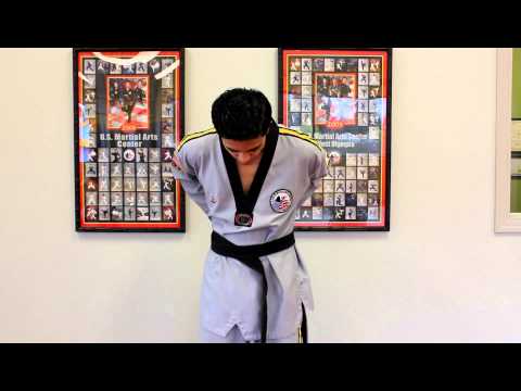 how to tie your taekwondo belt