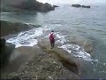 caceando en la playa de esta�o (asturias)