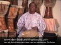Djembe Drum Lesson, Master Drummer Improvising:Lamin Jassey