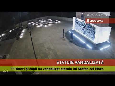 Act de vandalism asupra statuii lui Ștefan cel Mare, la Suceava