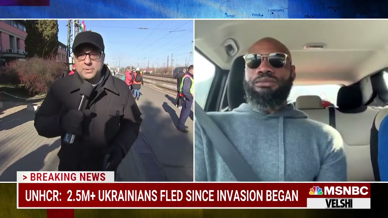 Journalist Terrell J. Starr Speaks with MSNBC about the Problems Facing Ukrainian Refugees