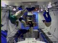 Astronauts enter the new Japanese module Kibo Astronauts enter the new Japanese module Kibo