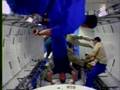 Astronauts enter the new Japanese module Kibo