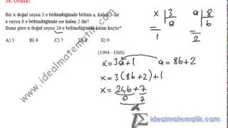 YGS Matematik: Bölme Video 3