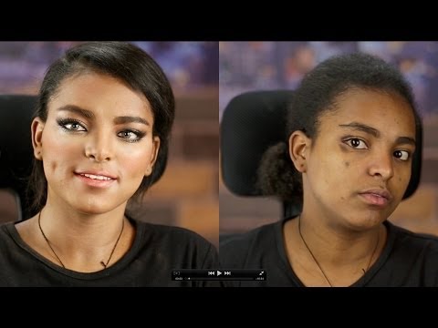 Dark skin glamour makeup by Hanan Alnajadah مكياج البشره السمراء حنان النجاده