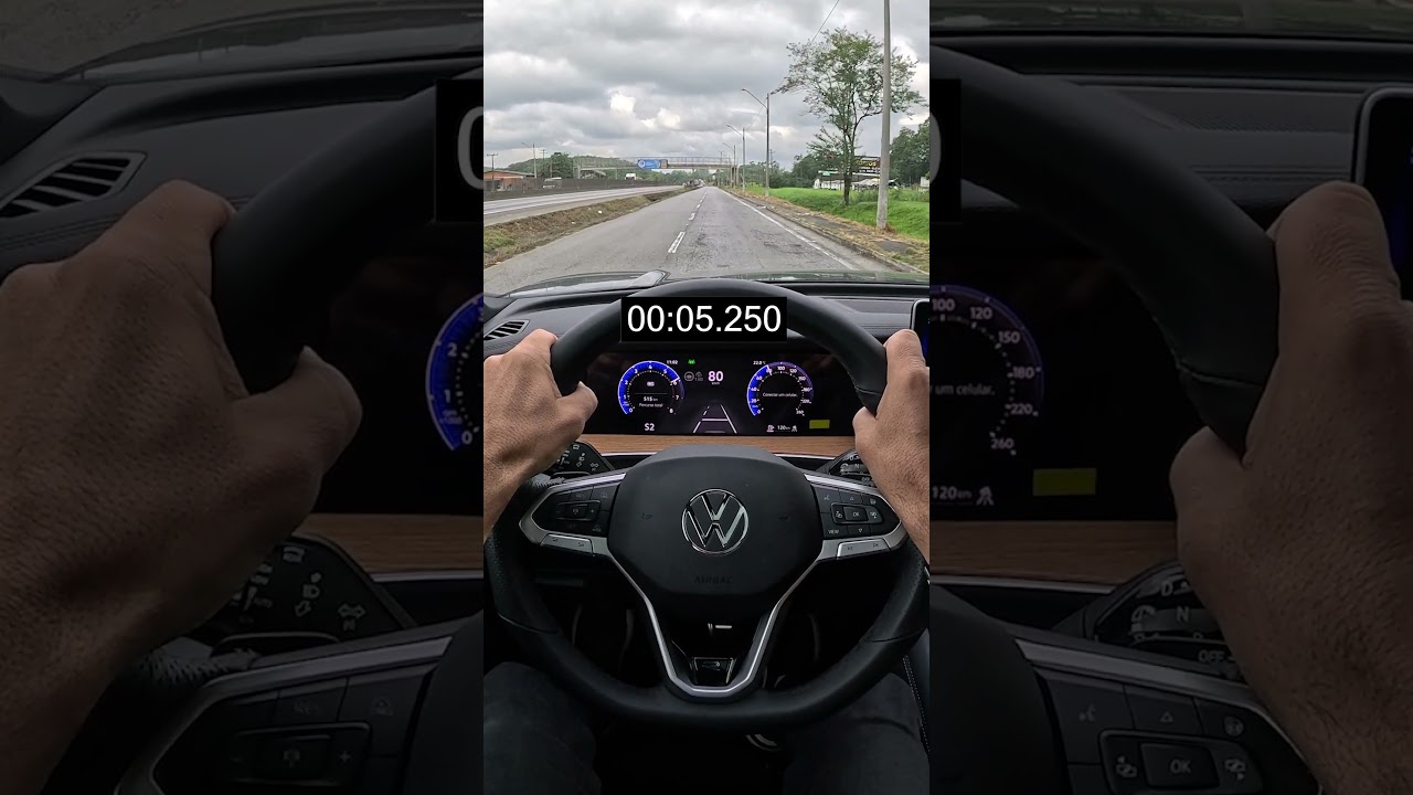 Tiguan R-Line 2027 no teste do 0 a 100!