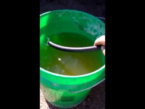 how to drain well tank