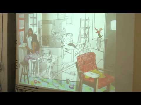 Backstage on screen goes to Art Hong Kong.