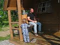 At the cabin