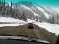 Driving on HWY 6 Rocky Mountains