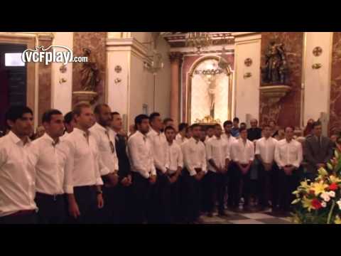 Valencia CF: Ofrenda a la Virgen de los Desamparados Valencia CF: Ofrenda a la Virgen de los Desamparados
