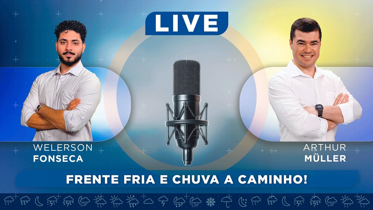 Frente Fria e chuva a caminho!