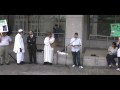 Ali Al-Arian speaks outside the ISNA convention in Washington DC, on behalf of his father, Dr. Sami Al-Arian.