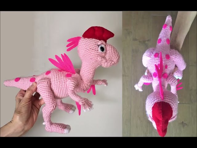 Crocheted Baby Dinosaur, Ruby in Toys in Hamilton