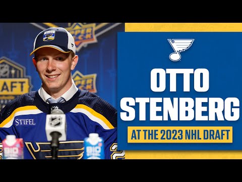 Otto Stenberg at the NHL Draft