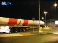 Transport z wiatrakami wyjechał w kierunku Słupska