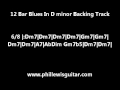 12 Bar Blues Backing Track In D Minor