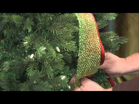 how to decorate a christmas tree with ribbon