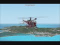 SA 315B Lama Heli Takes Cow To SABA From St Maarten FS2004