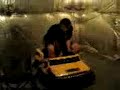 Big man in a little car