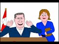 Stephen Harper meets George Bush Cartoon