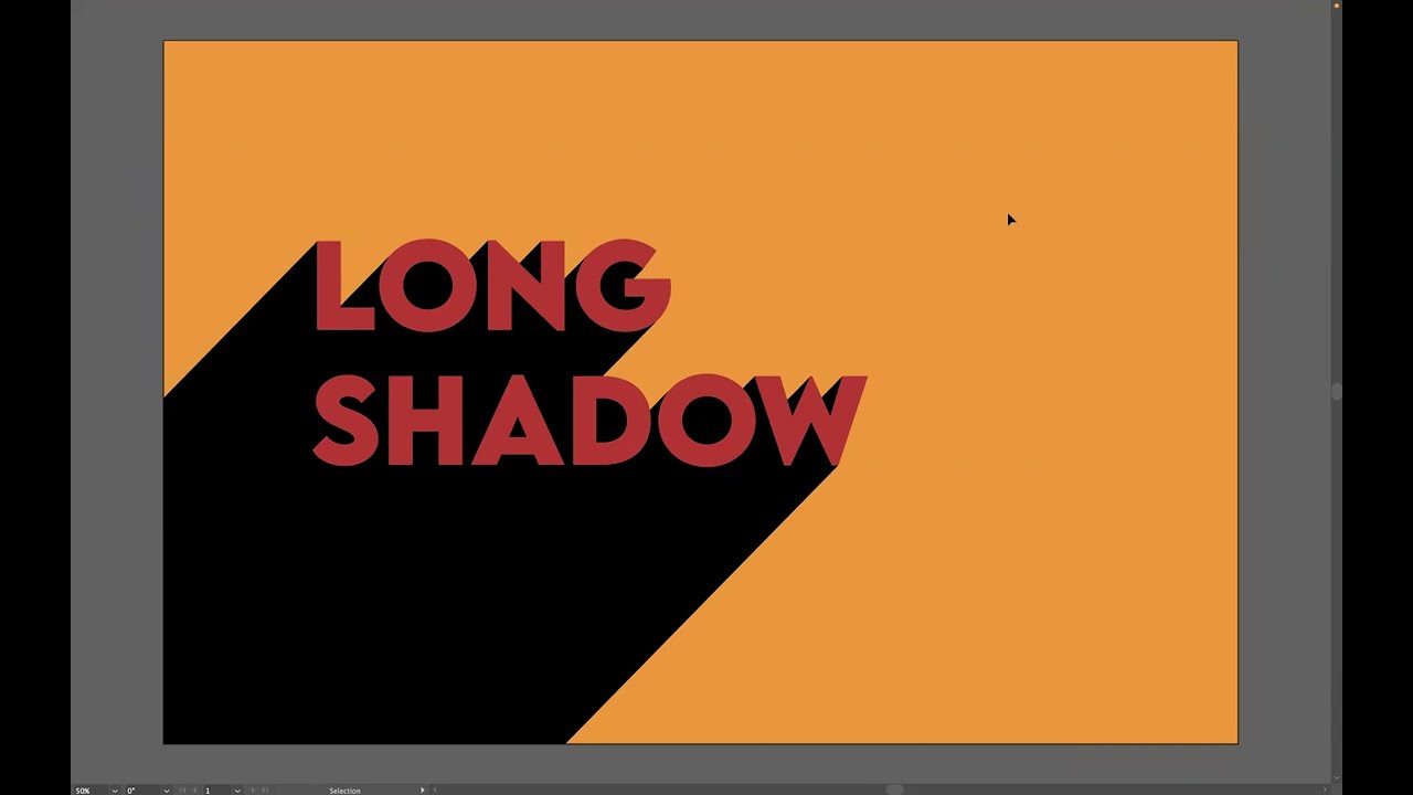 Long Shadow effect - Adobe Illustrator